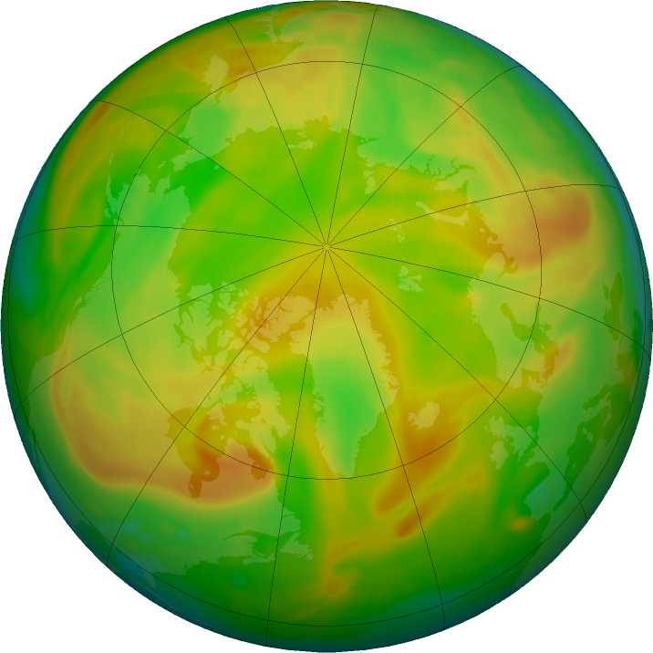Arctic ozone map for 21 May 2022